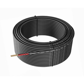 TUOFENG 14 Gauge 2 Conductor Cable - 14/2 LED Strip Wire, 100 ft Oxygen-Free Copper for Lamps, Lighting, Automotive