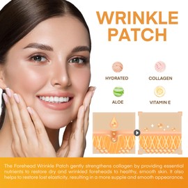 SILKDERMIS Forehead Wrinkle Patches with Triangle: For Smile Line and Under Eye-Anti Wrinkle Patches with Aloe, Collagen, Vitamin E 112pcs