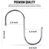 WHITECLOUDZ 30-Pack Silver S Hooks for Hanging Plants, Stainless Steel