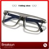Breaksun Fashion Square Glasses for Women Men Non Prescription Clear
