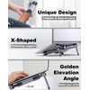 Foldable Laptop Stand for Desk: Portable Aluminum Computer Stand -