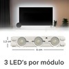 Tira Modulo Luz 3 Led Impermeable Pared Publicidad Iluminacion Auto