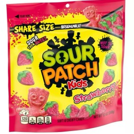 SOUR PATCH KIDS Soft & Chewy Candy, Share Size, 12 oz - Strawberry