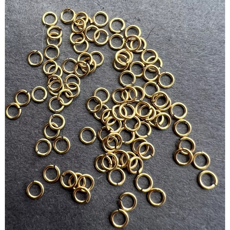 Unbranded 14kt gold filled open jump rings (24) 4mm