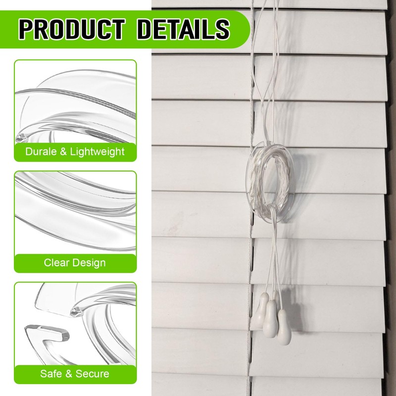 Blind Cord Winder Safety Blind Cord Holder Clear Baby Proof
