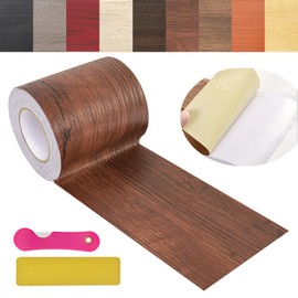 Wood Grain Repair Tape, 2.4inch X 32ft Self Adhesive Wood Colored Tape for Tables, Chairs, Baseboards, Doors, Windows, Floors, Handicraft DIY.