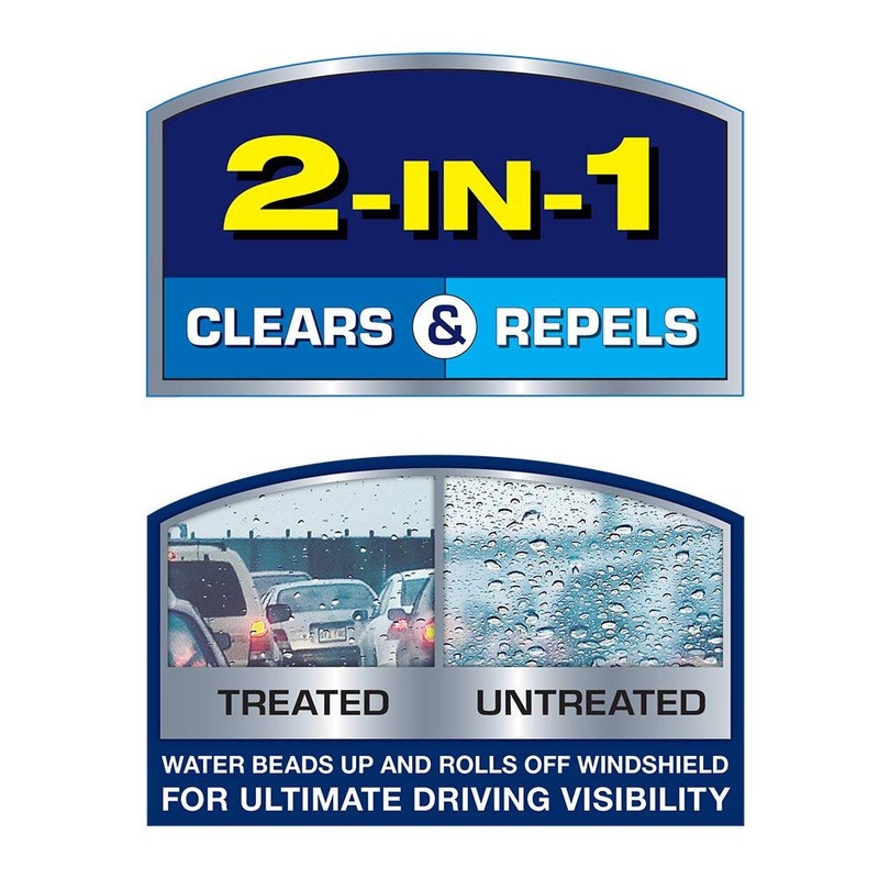 Rain-X 22 inches 5079279-2 Latitude 2-in-1 Water Repellency Wiper Blade