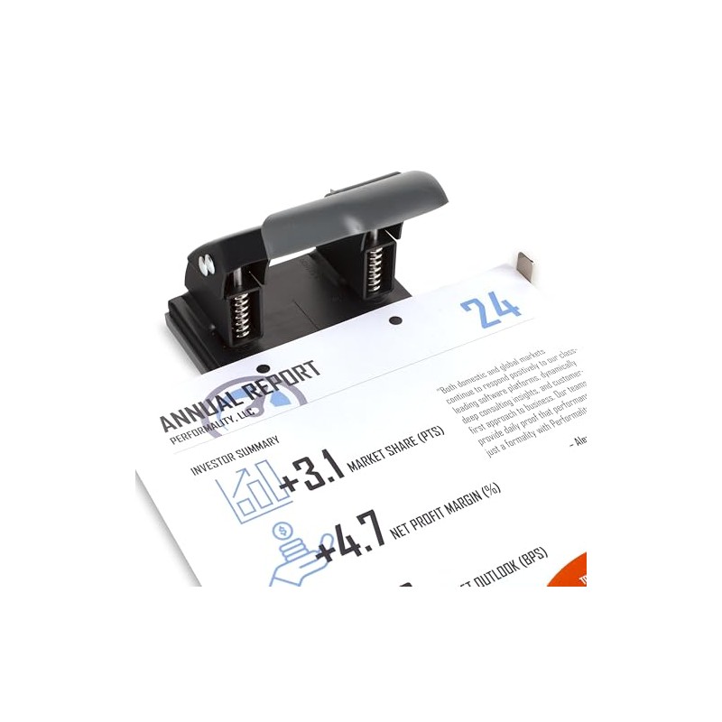 Swingline 2 Hole Punch, 28 Sheet Capacity Hole Puncher, Paper