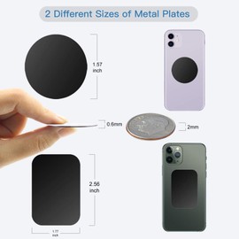 OWLKELA 10 Pcs Mount Metal Plate, Black