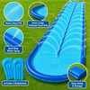 Extra-Wide Backyard Water Slide with Dual Sprayers & 2 Bodyboards
