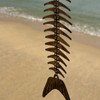 Fish Wind Chime, Fish Skeleton Wind Chime, Durable Metal Fish