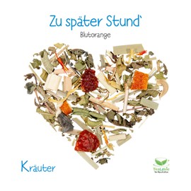 TEALAVIE - Herbal Tea Loose | Zu später Stund' - Blood Orange | Environmentally Friendly Refill Pack | 120 g Refill Loose Herbal Tea