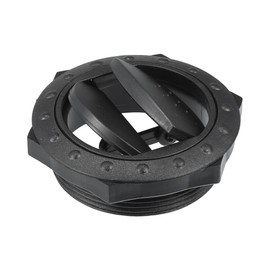 X AUTOHAUX 70mm 60mm Round Black AC Air Condition Vent Outlet Universal for RV Bus Boat Yacht Caravan