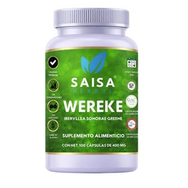 SAISA HERBAL Wereke 100% Puro,100 Cápsulas | Suplemento Alimenticio Natural | Apoyo Digestivo y Bienestar | Sin Sabor