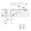 Amig - Shelf Bracket Stainless Steel Model 25 | Metal