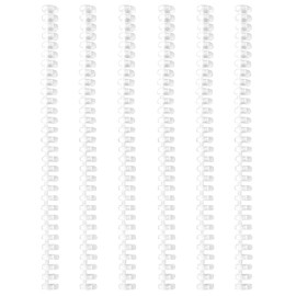 Loose Leaf 30 Hole Binding Rings (6 Pieces), Compatible with A4/B5/A5 Sizes, Ring Diameter 0.5 inches (12 mm), Hole Spacing 9.5 mm, High Flexibility, Cutable, Binding Jigger, Word Book, Document