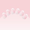 240 PCS French Tip Toenails Press On Nails Kit Toe