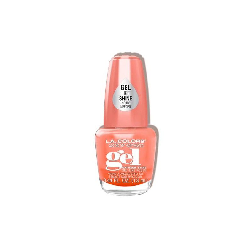 L.A. COLORS Color Craze Extreme Shine Gel Polish, Good Vibes