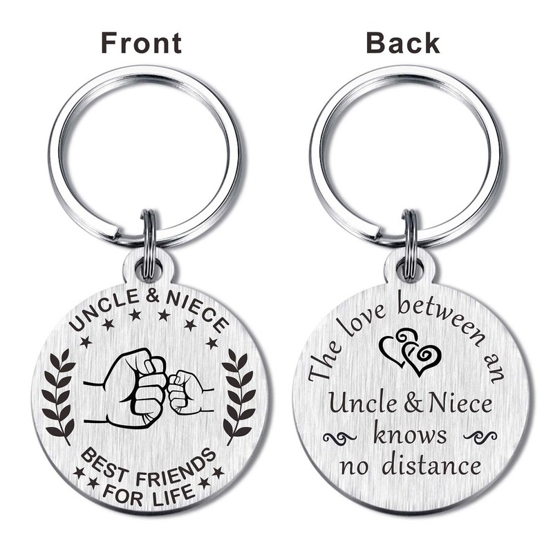 MXRSDF Uncle and Niece Gifts - Uncle and Niece Keychain
