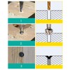 HALJIA 6 pcs 90 Degree 3 Flutes HSS Countersink Drill