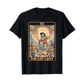 The Cat Lady Tarot Card Shirt Women Pet Kitten Cat Mom Mama T-Shirt