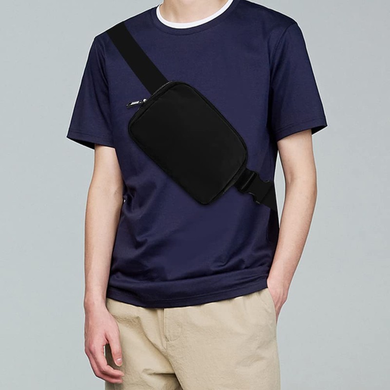 Cangurera Deportiva, Riñoneras Deportiva con Tela Impermeable de Amplia Capacidad,