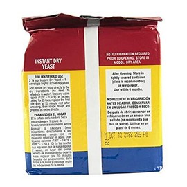 Fleischmann’s Yeast, Fleischmann’s Instant Dry Yeast, 16 Ounce - 1 Pack, Fast-Acting, Gluten Free, No Preservatives .4 pack