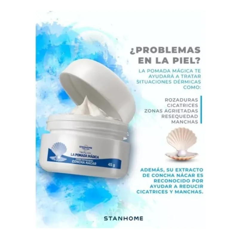 Pomada Magica Crema Reparadora Concha Nacar Stanhome Concha Nácar