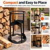 Iron Firewood Splitting Wedge for Home Wood Prep – Portable