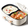 Stariver 7L Electric Hot Pot with Divider, 1200W Electric Pot,