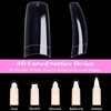 Pack of 500 French Artificial Nail Tips Set False Acrylic