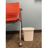 Rubbermaid Vanity Trash Can/Wastebasket, 1.5-Gallons/6-Quarts, White, for Under Counter/Kitchen/Office/Bedroom/Bathroom