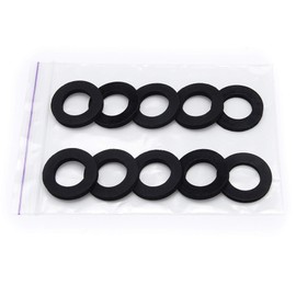 Washer Gasket 3/4" Rubber Seal Washer Leak-Preventing Gasket Black Pack of 10