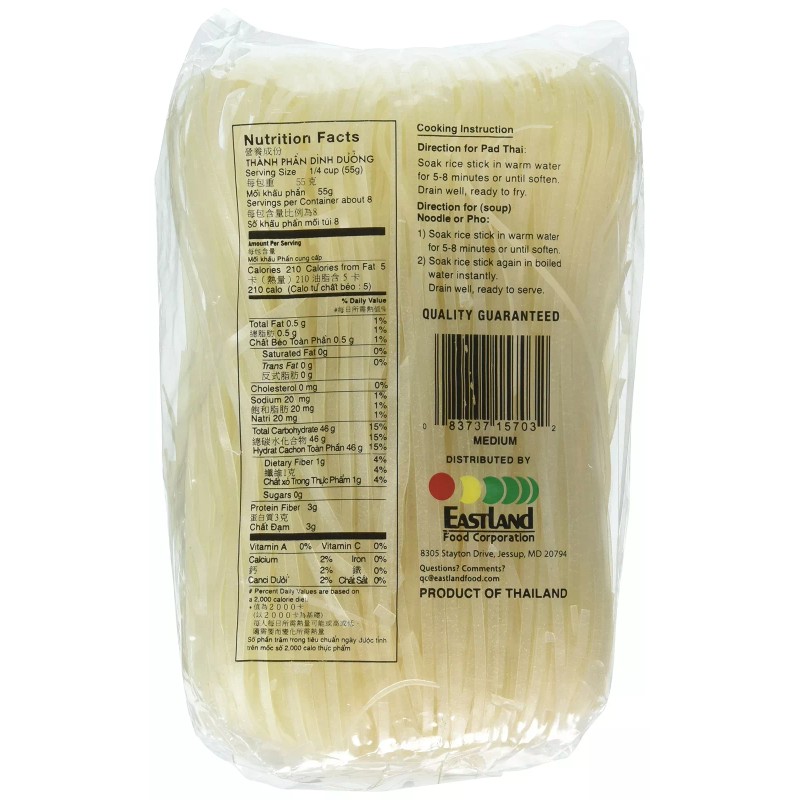 Asian Best 16 Ounce Pack of 3 Premium Rice Stick