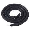 Cheriswelry 380-400pcs/strand 6mm Polymer Clay Beads Black Environmental Flat Round