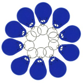 10pcs Blue 13.56MHz UID Changeable Keyfobs Token NFC Tag Rewritable RFID Writable Access Control Key Card Used to Copy/Clone Card blue