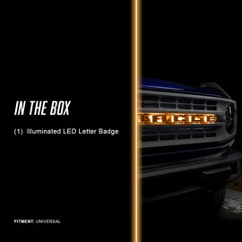 ORACLE Lighting LED Letter X – Universal Illuminated Letter Badges, Matte White Surface Finish, 1 Light (Amber), Part # 3140-X-005