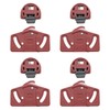 HJGarden 4 Pair Wardrobe Roller Sliding Door Gear Circuit Board