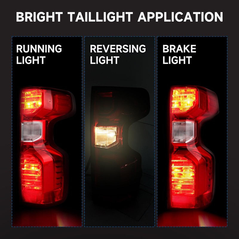 Gefitway Tail Light Assembly Compatible with 2019 2020 2021 2022