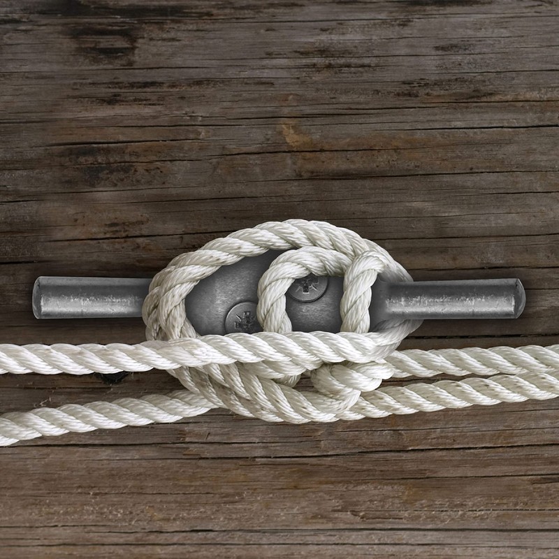 SUL Cleat Hook 100mm Heavy Duty Galvanised Rope Cord Cleat