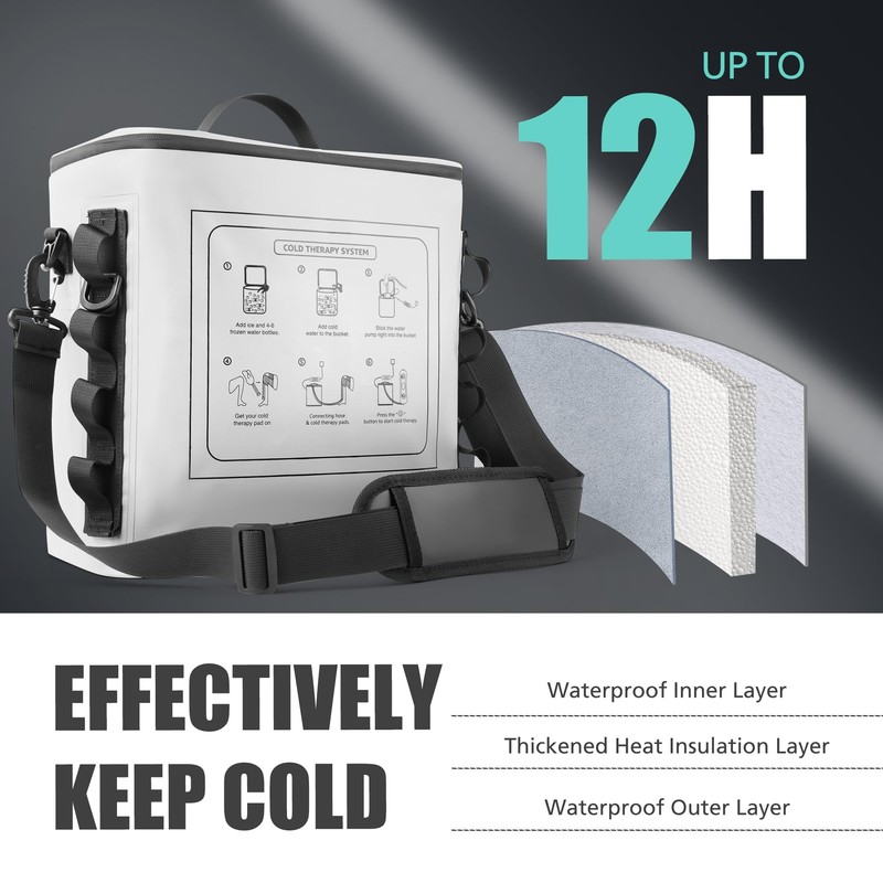 NOVARHOME Cold Therapy Machine with Timer, Portable Ice Machine for
