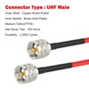 MOOKEERF RG8X Coaxial Cable 50ft,CB Coax Cable,UHF PL259 Male to