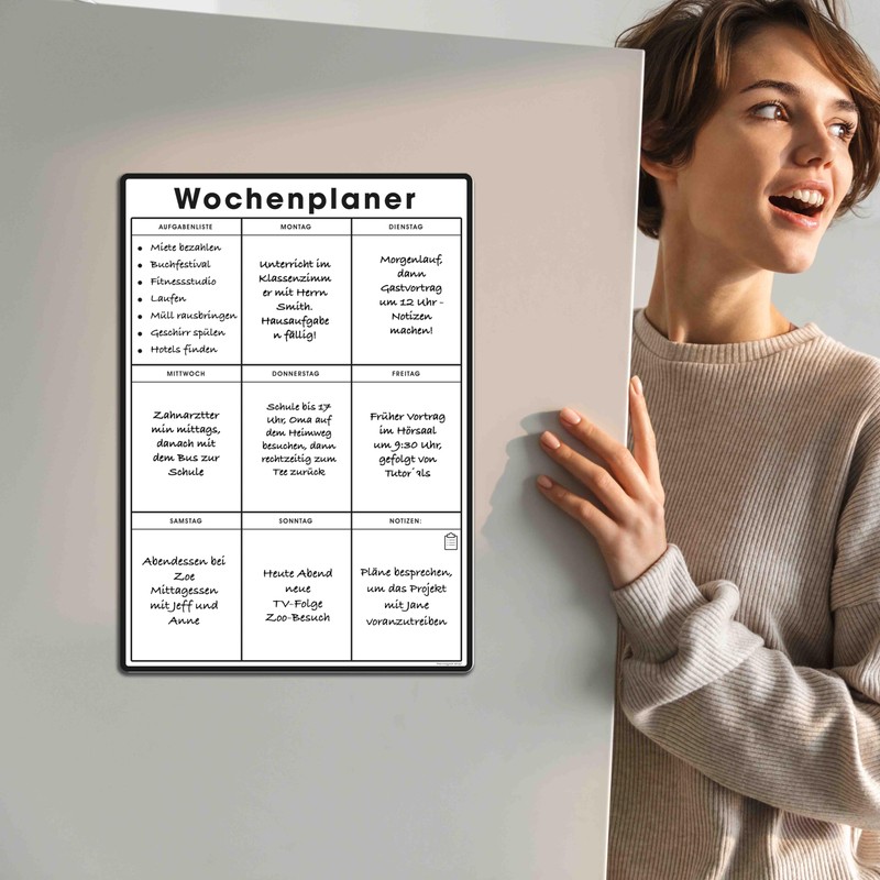 Der Magnet Shop Magnetic Weekly Planner (30 x 21 cm