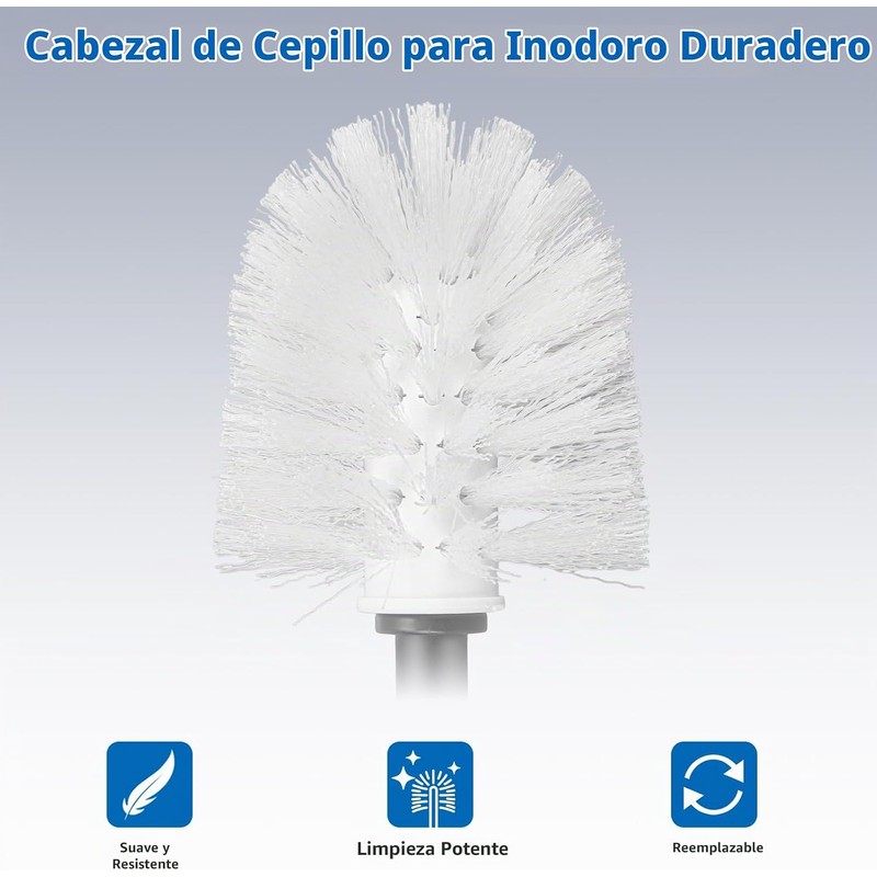 Juego de 2 Cepillos para Baño Ulable CP-JSE35 Gris Oscuro