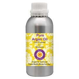 Deve Herbes Pure Argan Oil (Morrocan) (Argania spinosa) Cold Pressed 630ml (21 oz)