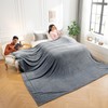GEMBED Oversized King Throw Blanket 140"X140" - Fleece Lightweight Blanket,
