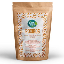 Natural Rooibos Loose Leaf Tea (50g) By The Natural Health Market | Premium Rooibos Loose Leaf Herbal Tea | Caffeine-Free | Ethically Sourced | Perfect for Cold Brew and Tea Gifts