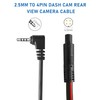 YQMAJIM Dash Cam Rear View Camera Cable,(25Ft 4P) Pure Copper