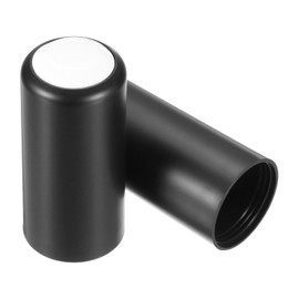 uxcell 2PCS Battery Cover Mic Battery Screw on Cap Cup Cover 31mm/1.22in Wireless Black White
