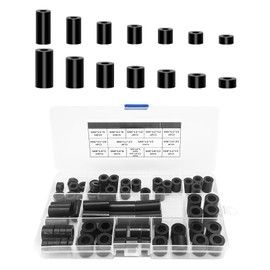 Round Plastic Spacers, 81 Pieces M6/M8 Round Spacer Sleeves, ABS Washers, Spacers Without Threaded Columns, for Electric Screws, Switches and Sockets
